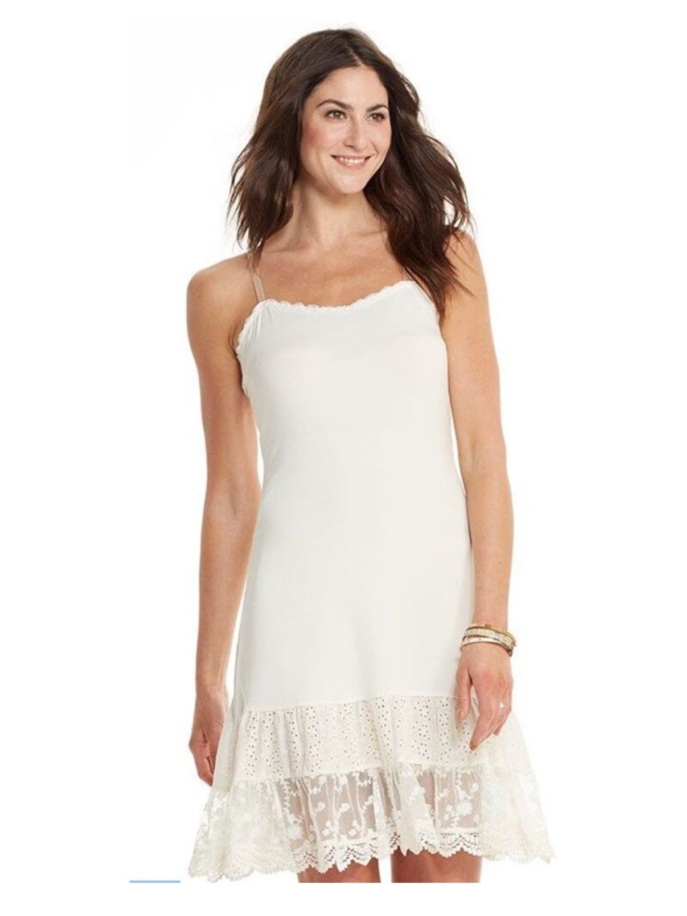 NWT Matilda Jane Spoon Full of Sugar Slip Dress Extender Nightgown Ivory Sz M